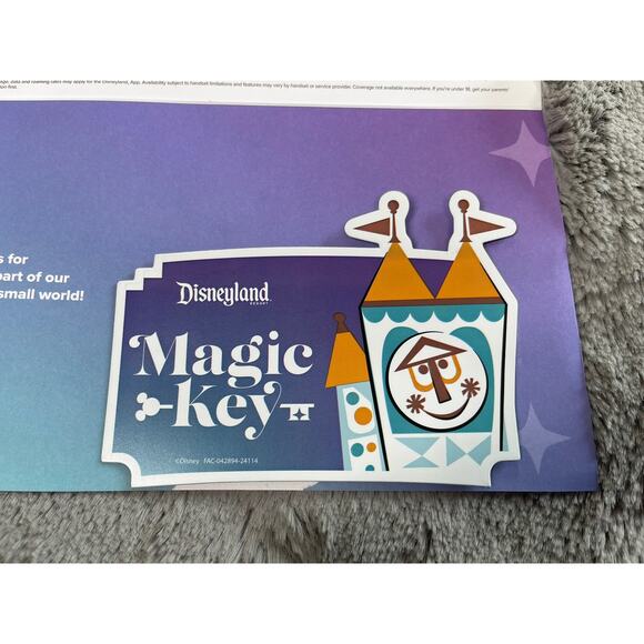 Disney Magic Key Passholders Magnet Small World Multicolor Home - Picture 6 of 9